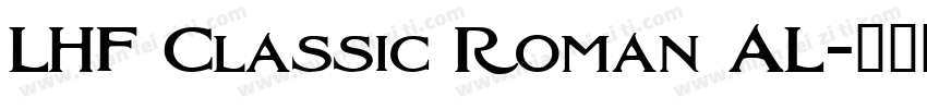 LHF Classic Roman AL字体转换